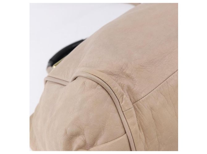 Chloé Sac à main Chloe Etel en cuir 2way Beige Gold - vue 14