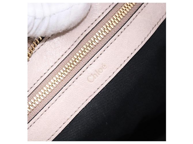 Chloé Sac à main Chloe Etel en cuir 2way Beige Gold - vue 18