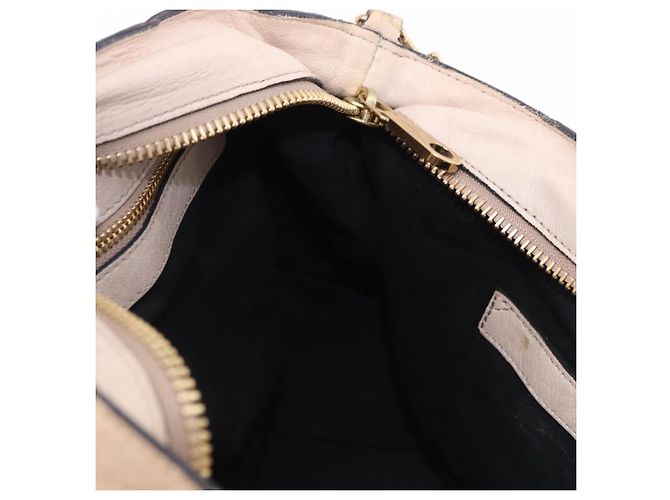 Chloé Sac à main Chloe Etel en cuir 2way Beige Gold - vue 20