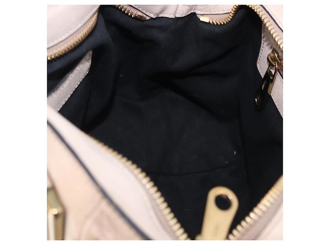 Chloé Sac à main Chloe Etel en cuir 2way Beige Gold - vue 21