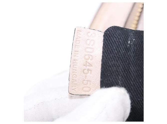 Chloé Sac à main Chloe Etel en cuir 2way Beige Gold - vue 24