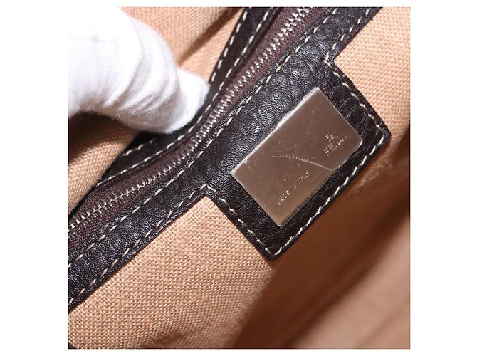 FENDI Zucca Canvas Celesia Shoulder Bag Brown Silver 8BT109 - vista 16