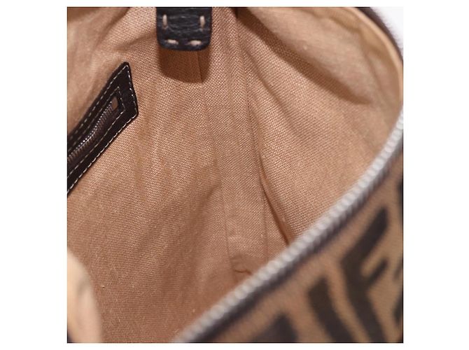 FENDI Zucca Canvas Celesia Shoulder Bag Brown Silver 8BT109 - vista 18