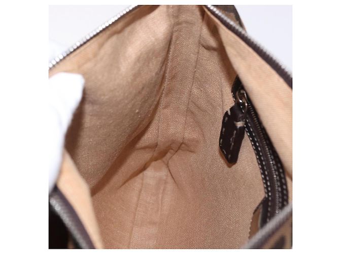 FENDI Zucca Canvas Celesia Shoulder Bag Brown Silver 8BT109 - vista 19