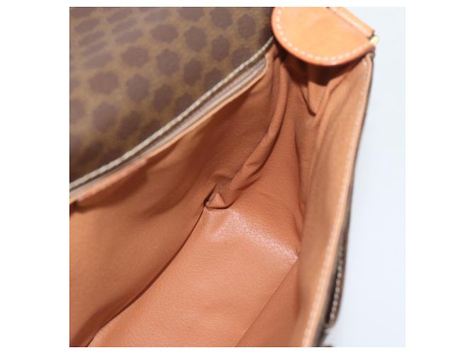 Céline CELINE Macadam Canvas Shoulder Bag PVC Leather Brown Gold - vista 19