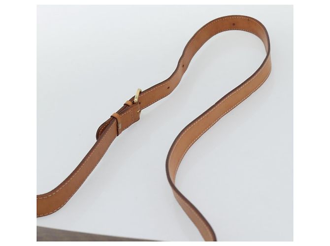 Céline CELINE Macadam Canvas Shoulder Bag PVC Leather Brown Gold - vista 8