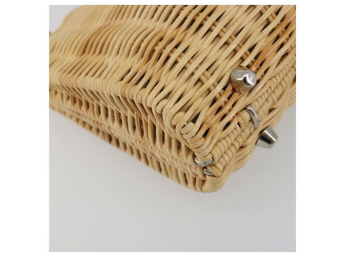 Tiffany & Co TIFFANY&Co. Chain Shoulder Bag Rattan Beige Silver - vista 14
