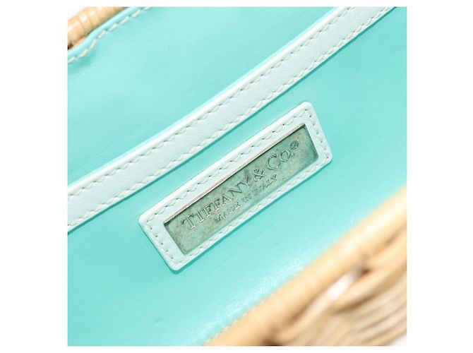 Tiffany & Co TIFFANY&Co. Chain Shoulder Bag Rattan Beige Silver - vista 18