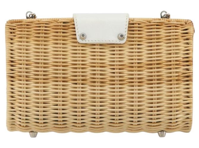 Tiffany & Co TIFFANY&Co. Chain Shoulder Bag Rattan Beige Silver - vista 2