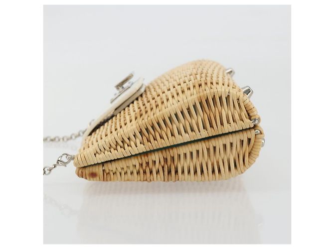 Tiffany & Co TIFFANY&Co. Chain Shoulder Bag Rattan Beige Silver - vista 4