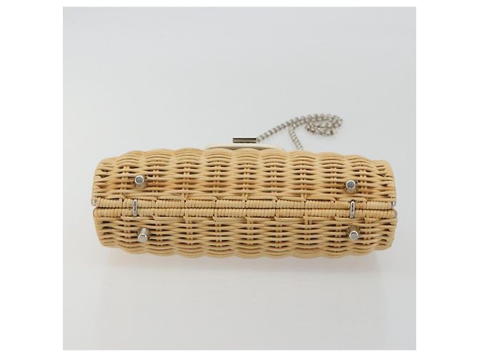 Tiffany & Co TIFFANY&Co. Chain Shoulder Bag Rattan Beige Silver - vista 5