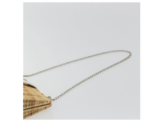 Tiffany & Co TIFFANY&Co. Chain Shoulder Bag Rattan Beige Silver - vista 8