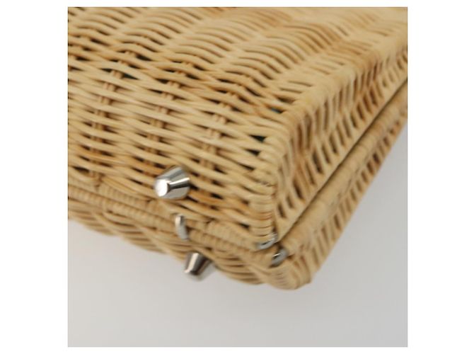 Tiffany & Co TIFFANY&Co. Chain Shoulder Bag Rattan Beige Silver - vista 9