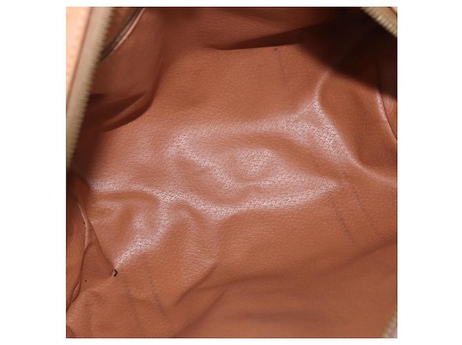 Céline CELINE Macadam Canvas Mini Boston Bag PVC Leather Brown Gold - vista 10