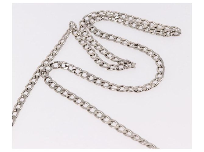 PRADA Robot Chain Shoulder Bag Saffiano Black Silver - vista 14