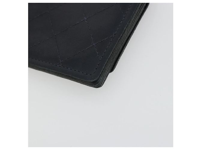 CHANEL Matelasse Chain Wallet Leather Black Gold CC - vista 15
