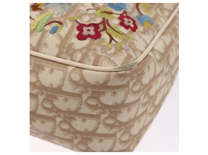 Christian Dior Trotter Canvas Shoulder Bag PVC Beige Silver - vista 11