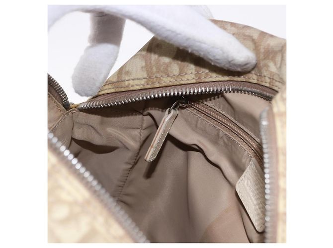 Christian Dior Trotter Canvas Shoulder Bag PVC Beige Silver - vista 20