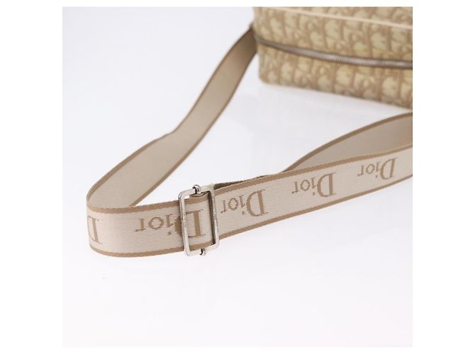 Christian Dior Trotter Canvas Shoulder Bag PVC Beige Silver - vista 7