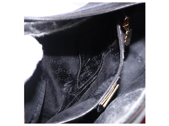 GUCCI Micro GG Supreme Web Sherry Line Bag PVC Black 001 098 4073 - vista 22