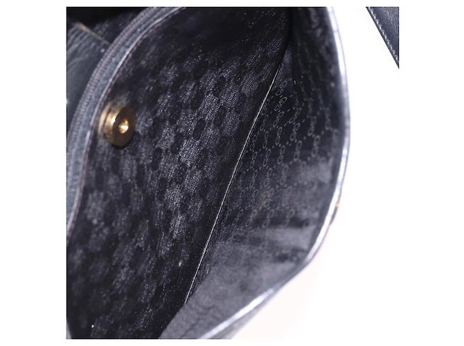 GUCCI Micro GG Supreme Web Sherry Line Bag PVC Black 001 098 4073 - vista 23