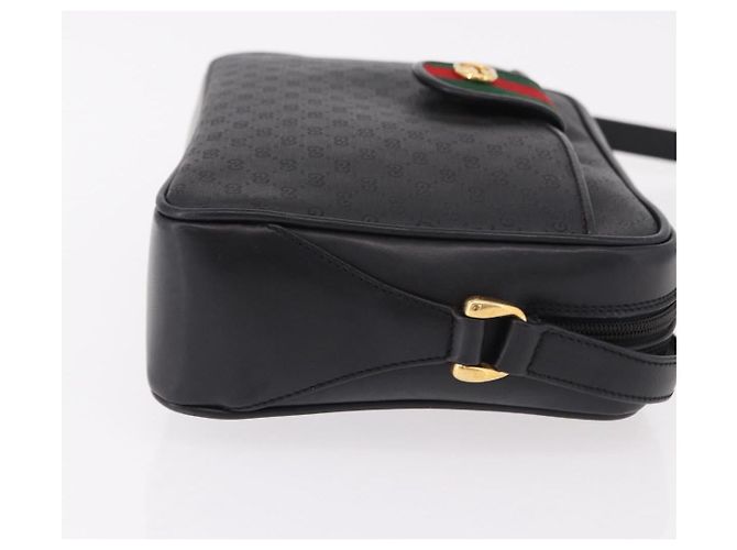 GUCCI Micro GG Supreme Web Sherry Line Bag PVC Black 001 098 4073 - vista 4