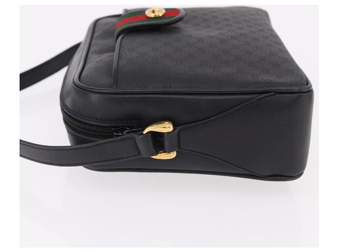 GUCCI Micro GG Supreme Web Sherry Line Bag PVC Black 001 098 4073 - vista 5