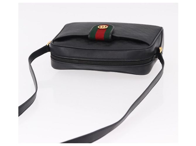 GUCCI Micro GG Supreme Web Sherry Line Bag PVC Black 001 098 4073 - vista 6