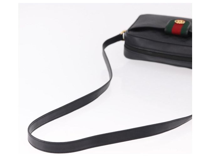 GUCCI Micro GG Supreme Web Sherry Line Bag PVC Black 001 098 4073 - vista 7