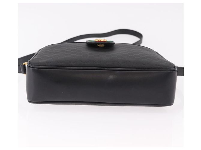 GUCCI Micro GG Supreme Web Sherry Line Bag PVC Black 001 098 4073 - vista 9
