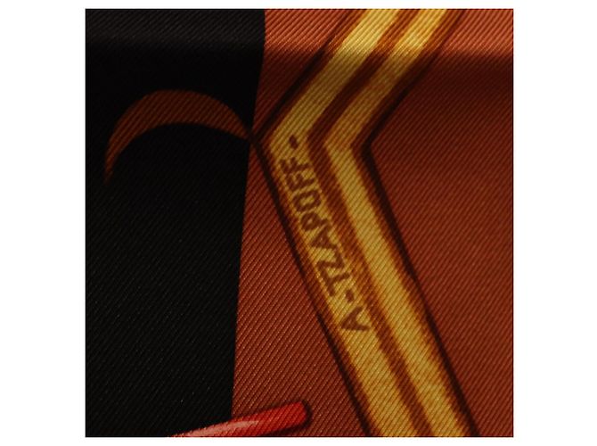 Hermès HERMES Carre90 Scarf Silk  Cosmogonie Apache  Brown Black - vista 12