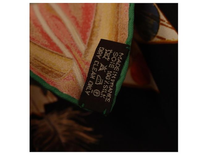 Hermès HERMES Carre90 Scarf Silk  Cosmogonie Apache  Brown Black - vista 23