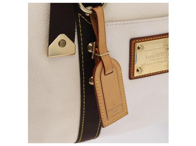 LOUIS VUITTON Antigua Suc weekend Boston Bag White M40030 LV - vista 14