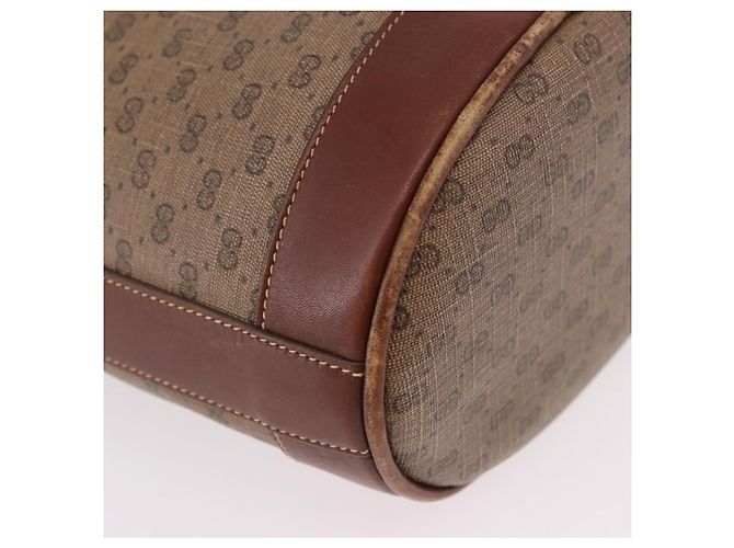 GUCCI Micro GG Supreme Shoulder Bag PVC Beige Gold 007 86 0044 - vista 10