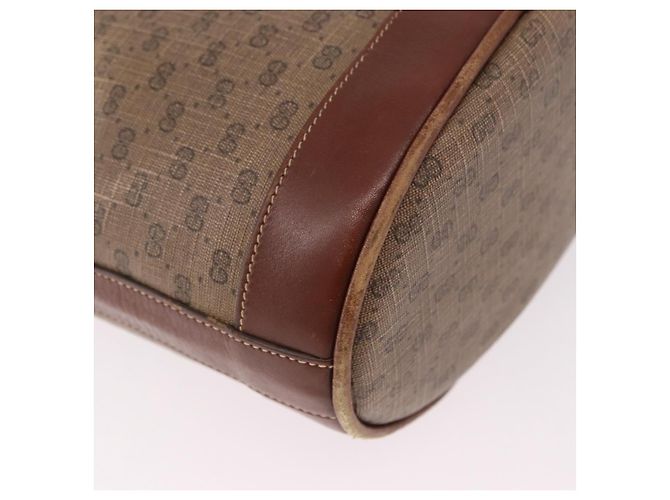 GUCCI Micro GG Supreme Shoulder Bag PVC Beige Gold 007 86 0044 - vista 12