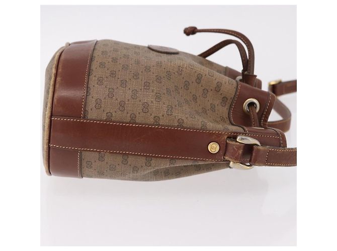 GUCCI Micro GG Supreme Shoulder Bag PVC Beige Gold 007 86 0044 - vista 4