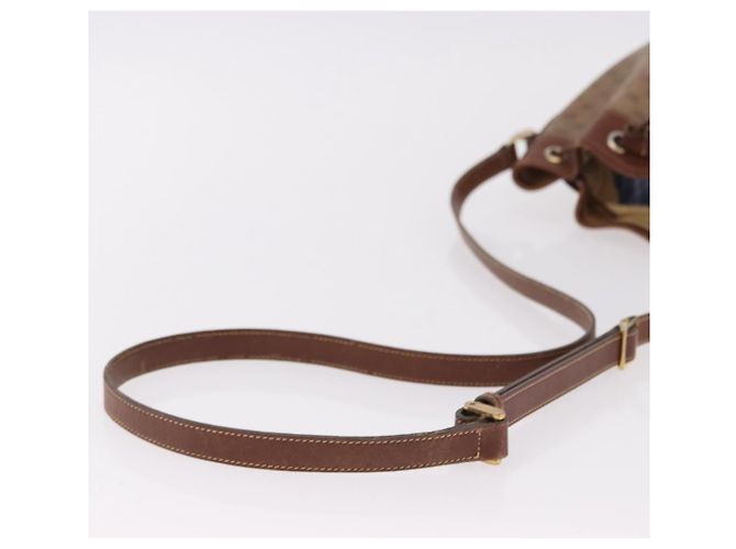 GUCCI Micro GG Supreme Shoulder Bag PVC Beige Gold 007 86 0044 - vista 7
