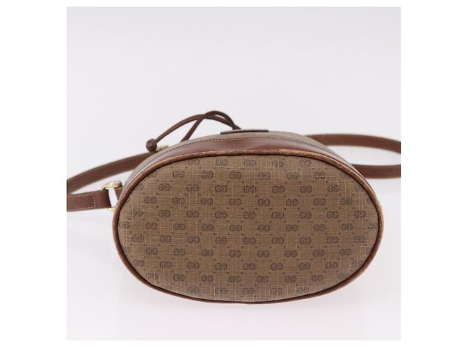 GUCCI Micro GG Supreme Shoulder Bag PVC Beige Gold 007 86 0044 - vista 9
