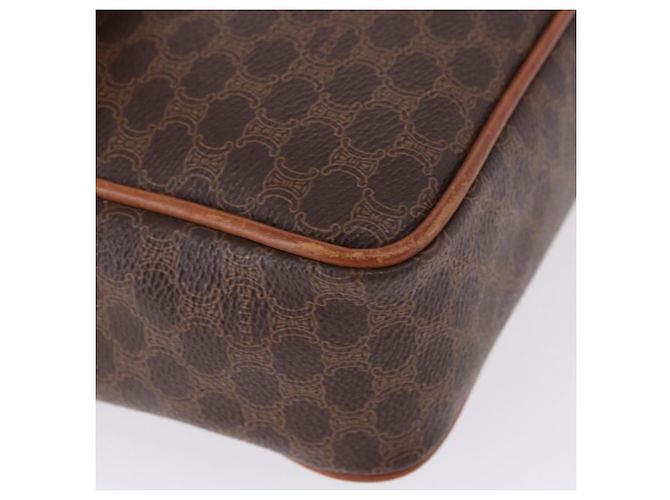 Céline CELINE Macadam Canvas Hand Bag PVC Leather Brown Gold - vista 12