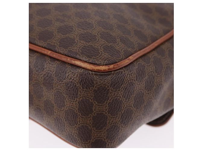Céline CELINE Macadam Canvas Hand Bag PVC Leather Brown Gold - vista 15