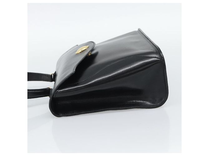 Christian Dior Hand Bag Leather Black Gold Tone - vista 4