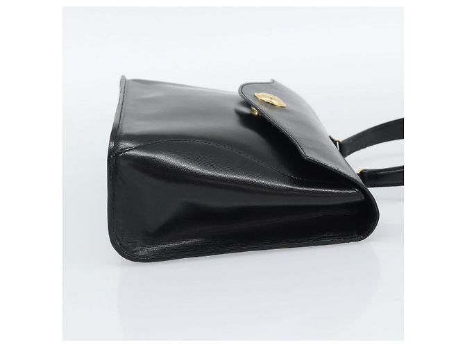 Christian Dior Hand Bag Leather Black Gold Tone - vista 5