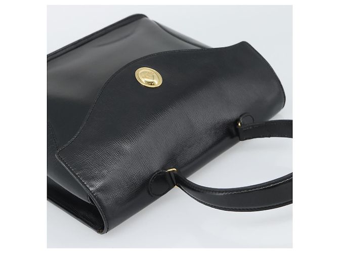 Christian Dior Hand Bag Leather Black Gold Tone - vista 6