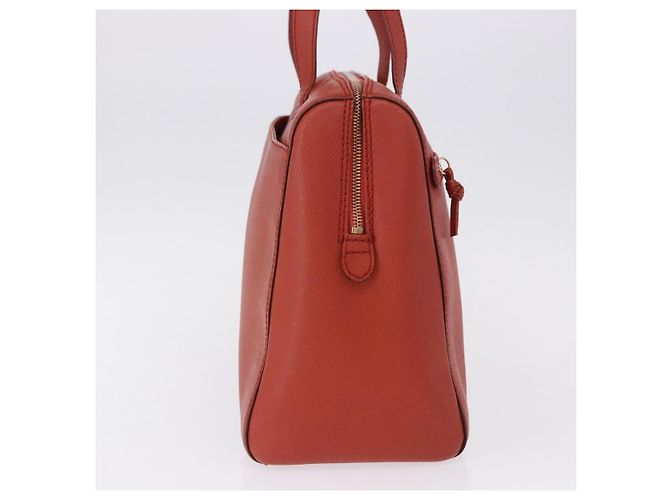CHANEL Tote Bag Leather Orange Gold Tone CC - vista 4