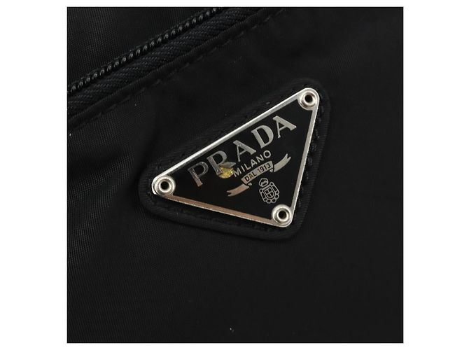 PRADA Shoulder Bag Nylon Black Silver - vista 14