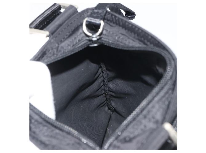 PRADA Shoulder Bag Nylon Black Silver - vista 18