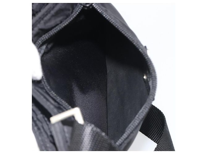 PRADA Shoulder Bag Nylon Black Silver - vista 20