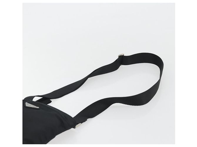 PRADA Shoulder Bag Nylon Black Silver - vista 8