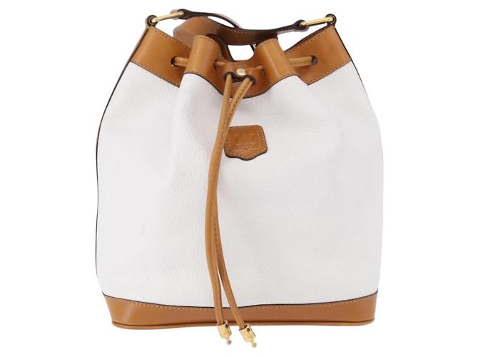 Céline CELINE Shoulder Bag Leather White Gold - vista 2