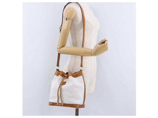 Céline CELINE Shoulder Bag Leather White Gold - vista 24